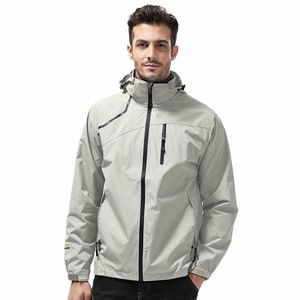 Windbreaker Men's Waterproof Jacket Spring Women Jacket Coat Men Outdoor Sports Raincoat Jacket Huven Multi-Pockets Outwear 2456#