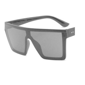Негабарированные солнцезащитные очки набережной дизайнерские дамы для женщин Винтаж Black Fashion Square Square Square Mujer1521431