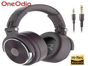 Oneodio Pro50 Stereo -hörlurar med professionell studiotråd DJ -headset med mikrofon över öronmonitor låga hörlurar6590993