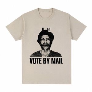 Głosuj pocztą TED KAKczyński T Shirt Fi Men Harajuku Graphic Tshirt Unisex Wysokiej jakości swobodny vintage botki koszulki Tops C6CY#