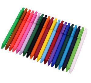 20 szt. 20 Kolory Mieszane malowanie Ballpoint Pen CIST 05 mm duża pojemność Mae Miękkie i plastikowe Pisniki Pensje Paczki 8302600