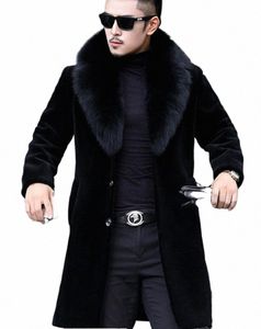2020 Vintermens designerjackor hombres varm vindbrytare lg ull blandar ytterkläder rockar svart förtjockar kappa m-6xl i2qg#