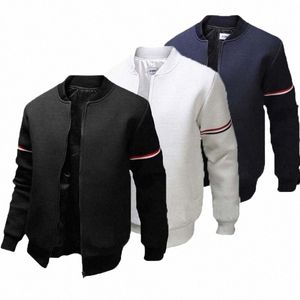 Giacca da uomo Quotidiano Autunno Inverno Cappotto frangivento Tessitura Colletto alla coreana Vestibilità regolare Giacca manica Lg attiva Uniforme da baseball 4XL N0Xv #