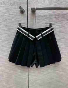 Kvinnors shorts designer 2023 lyxdesigner kvinnor solid svart för sommar lady casual midja lösa mini mode ny 62lf