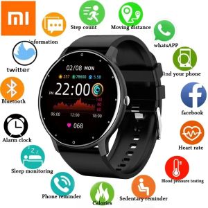 Watches Xiaomi Mijia New Smart Watch Men Women Full Touch Screen Sport Fitness Watch Man IP67 Waterproof Bluetooth Smartwatch Men