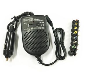 Universal DC 80W Car Auto Charger Power Supply 15V24V Adapter Set för bärbar datornotbok med 8 löstagbara pluggar Belister Packaging 9073246