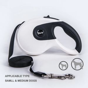 Trelas 3m / 5m Coleira de cão retrátil durável automática nylon corda de corda roleta para cães pequenos médios grandes suprimentos de caminhada ao ar livre