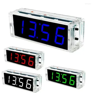 Bordklockor Digital LED -elektroniska klocka DIY -satser 1 tum Rör Lödningslärande