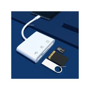 Type-C Micro Adapter TF CF SDメモリカードリーダーライターコンパクトフラッシュUSB-C用iPad Pro Huawei for MacBook USB USB USB Type For MacBook Type-Cメモリカードリーダー