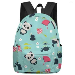 Backpack Panda Cartoon Animal Japão fofo de grande capacidade homem laptop bolsas de laptop adolescente adolescente estudante estudante mochila