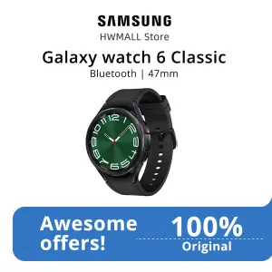 Saatler Samsung Galaxy Watch 6 Classic 47mm Akıllı Çapıl Süper AMOLED GALAXY S23 İÇİN TANIZ BASINÇ ÖLÇÜMÜ Fitness