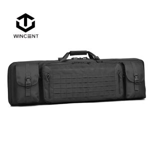 Väskor Wincent Tactical Double Long Rifle Gun Case Bag Rifle Ryggsäck Pistol Mjuk skjutvapen karbinfodral tillgänglig längd i 36 