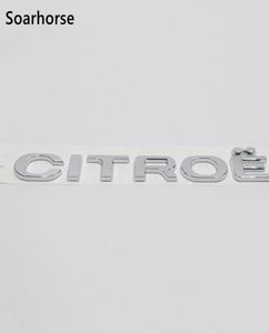 Emblema de letras 3D para logotipo Citroen Placa de identificação do porta-malas traseiro do carro para Citroen C1 C2 C3 C4 C5 Picasso1764542