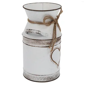 Vasos arranjo de flores em forma de coração jarro de água estilo country vaso de ferro decoração floral