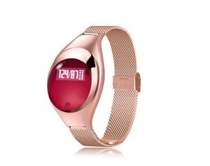 Z18 Smart Armband Blodtryck Blod Syre Hjärtfrekvens Monitor Smart Watch Waterproof Bluetooth Fitness Track Wristwatch för IO1559571