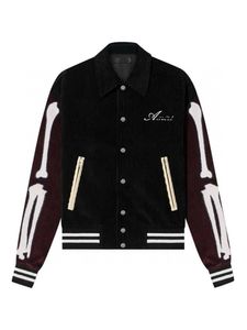 1-1, jesień kurtki zimowe dla mężczyzn Saint Baseball Jacket Kobiety Laurent Płaszcz Męski odzież Męska Kurtka L marka L Vintage Bomber Coats Hip Hop Loose Varsity Jacket1111111111