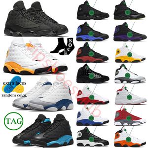 Air Jump 13 Man Butach Buty Buth 13s Women Men Buty Flint granatowa odważna rozgwiazda Del Sol Black Red Red Flint Flint Grey Purple Designer Treakers ROZMIAR 36-47