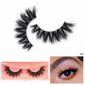 Cílios de Mink Salashes Wispy Lashes Fluffy 3D Falso Dramático Natural Longa Maquiagem Falsa 240318