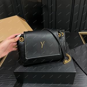 Luxury Shoulder Bag Gold Real Leather Messenger Bag Fashion Designer Womens Chain Crossbody Luxury Nolita Mini Bags Classic Flap Women Purse Plånböcker