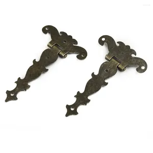 Set di contenitori per cucina Cerniera in lega di zinco bronzo Raccordi per mobili BuHinges Kit di riparazione decorativo per scatola di legno antico Hardware per la casa