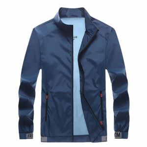 chic Sunscreen Outdoor Coat Smooth Surface Friendly to Skin Stand Collar Men Summer Coat Cycling Gnt m98G#