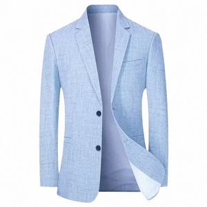 Novo terno masculino jaqueta casual busin fino encaixe terno jaqueta cor sólida minimalista trabalho jaqueta homens roupas de casamento j4yn #