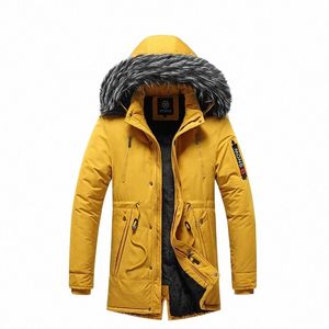 winter Men Warm Jacket Men Cott Windproof Casual Parkas Jacket Coat Men Fur Collar Thicken Outwear Detachable Hat Jacket Male m6Yp#