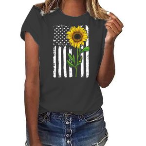 여자 플러스 사이즈 티셔츠 패션 디자인 큰 짧은 슬리브 여름 여자 꽃과 식물 패턴 만화 하트 탑 개인화 된 c ot85g