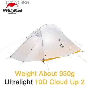 Tält och skydd NatureHike Upgrade 20d 10d Cloud Up 2 Camping Tent 2-Person Ultra Light Nylon Waterproof Outdoor vandringstält med rese MAT24327