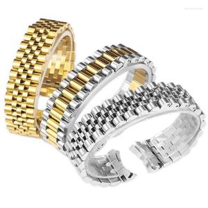 Watch Bands Solid Stainless Steel Accessories Band For DATEJUST DAY-DATE OYSTERPERTUAL DATE Strap 17mm 20mm 21mm