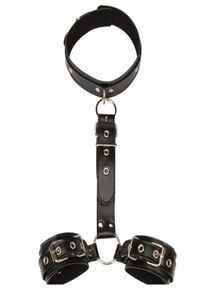 Sex Slave Collar with Handcuffs Fetish bdsm Bondage Restraints Hand Cuffs Adult Games Sex Products Sex Toys for Couples9261722