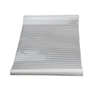 Window Stickers Sell 45 100/60 200CM Fashion Self-adhesive Film Frosted White Stripe Glass Sliding Door Bath Shutters