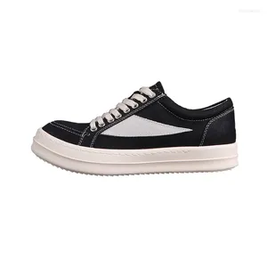 Sapatos casuais rmk owews homens unisex lona esporte sapato lace-up mulheres sneaker treinadores de luxo primavera high street mocassins preto