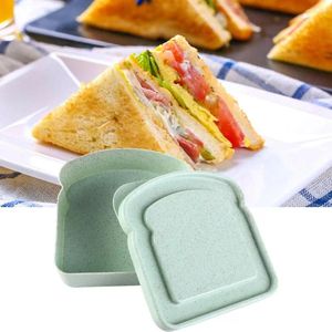 Bottiglie di stoccaggio A prova di umidità Uso quotidiano Facile da pulire Conservare la freschezza Contenitore per pane a forma di pane tostato Scatola per sandwich da dessert