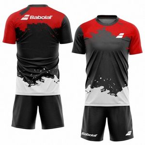 2024 Mäns andas tennissportdräkt Summer utomhus sportkläder Ny badmint t-shirt shorts Loka Running Clothing Set E2DN#