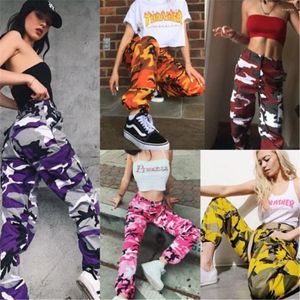 Damenhosen Gothic Modis Frauen Camouflage Hose Militär Casual Hip Hop Cargo Armee Kampf Hohe Taille Jeans Weiblich