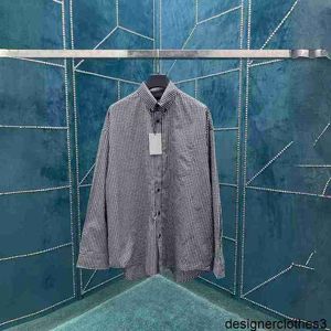 Designer Correct Version BL Home 2024 New Checkered Shirt Coat Fashion Versatile OS Loose Fit Unisex AQ32