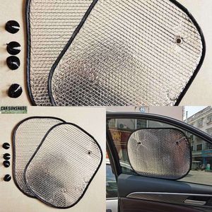Uppdatera magnetisk solskade bilfönster glasfilm Sun Shield sommar solskyddsmedel värmeisolering Sunshade Pad Side Aluminium Film gardin dubbelsidig bubbla