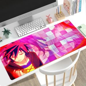 Tappetini No Game No Life Tappetino per mouse Gamer XL HD Computer Tappetino per mouse grande Tappetino per mouse XXL Morbido ufficio Tappetino per mouse desktop antiscivolo per laptop