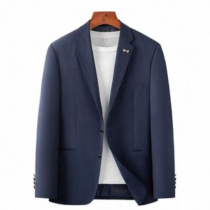 FI LAPEL BUTT POCKETS SOLID Färg Korean Blazers herrkläder 2023 Autumn Winter Loose All-Match Tops Casual Blazer 87nt#