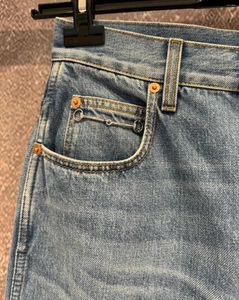 Kvinnors jeans 2024 vår 24ss ankomst bomullsbrev denim designer pantkläder för kvinnor