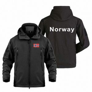 Sonbahar Kış Kış Yüksek Kalitesi Çoklu Cepleri Norveç Baskı Adam Ceketler Su Geçirmez Softshell Askeri Açık Ceketler Erkekler için S8V0#
