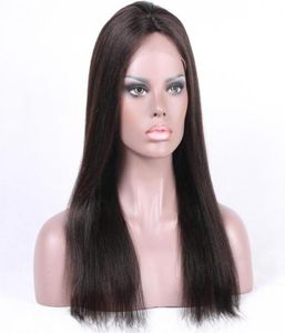 My queen Siwss lace front wig silk straight European peruvian virgin human Hair full lace wigs 150 density54480248344658