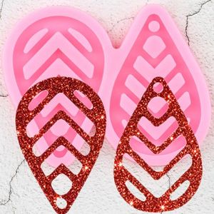 Baking Moulds Shiny L/M/S Tassel Earrings Tear Drop Hoop Silicone Mold Fashion Jewelry Resin Craft Mould DIY Handmade Charms Molds Pendant