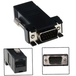 1st VGA Extender Male to Lan Video Cat5 Cat6 RJ45 Network Cable Adap Ny