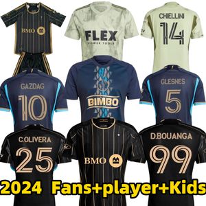 2024 LAFC Futbol Formaları Philadelphia Union Carranza Gazdag Uhre Vela Chiellini Acosta D.Bouanga Kaye Rossi Glesnes Los Angeles FC 2024 2025 Futbol Gömlekleri Kiti