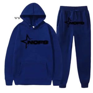 Erkeklerin Trailsuits Nofs Hoodie y2k eşofman Setleri Kış Hoodies Pantolon 2 Parçası Çalışan Sonbahar Sweatshirt Sport Joggers Sweetpants Suit 9479