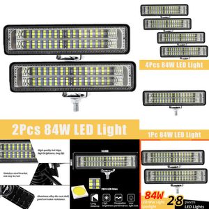 Uppgradera nya 4/2st LED -arbete 84W dimljus Working Light Bar Night Spotlight For Offroad Tractor Boat Truck 12V 24V LED Combo Beam