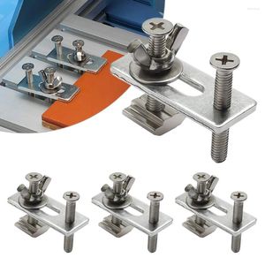 4Set T-Track Clamp M6 Håll ned Clamps CNC Router Plywood Gravering Machine Press Plate Woodworking Tool Snabbfixning Fixtur