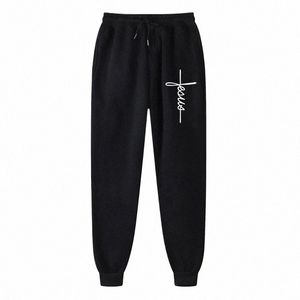 Nya tryckta Autumn Winter Men/Women Sweatpants Running Pants Joggar Sport Casual Trousers Fit Gymkläder andas andas i8mv#